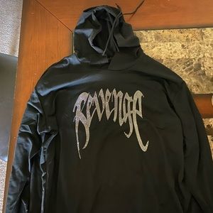 Revenge rhinestone hoodie.
